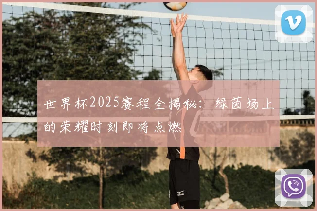 世界杯2025赛程全揭秘:绿茵场上的荣耀时刻即将点燃